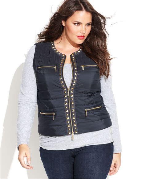 michael kors plus size vest.